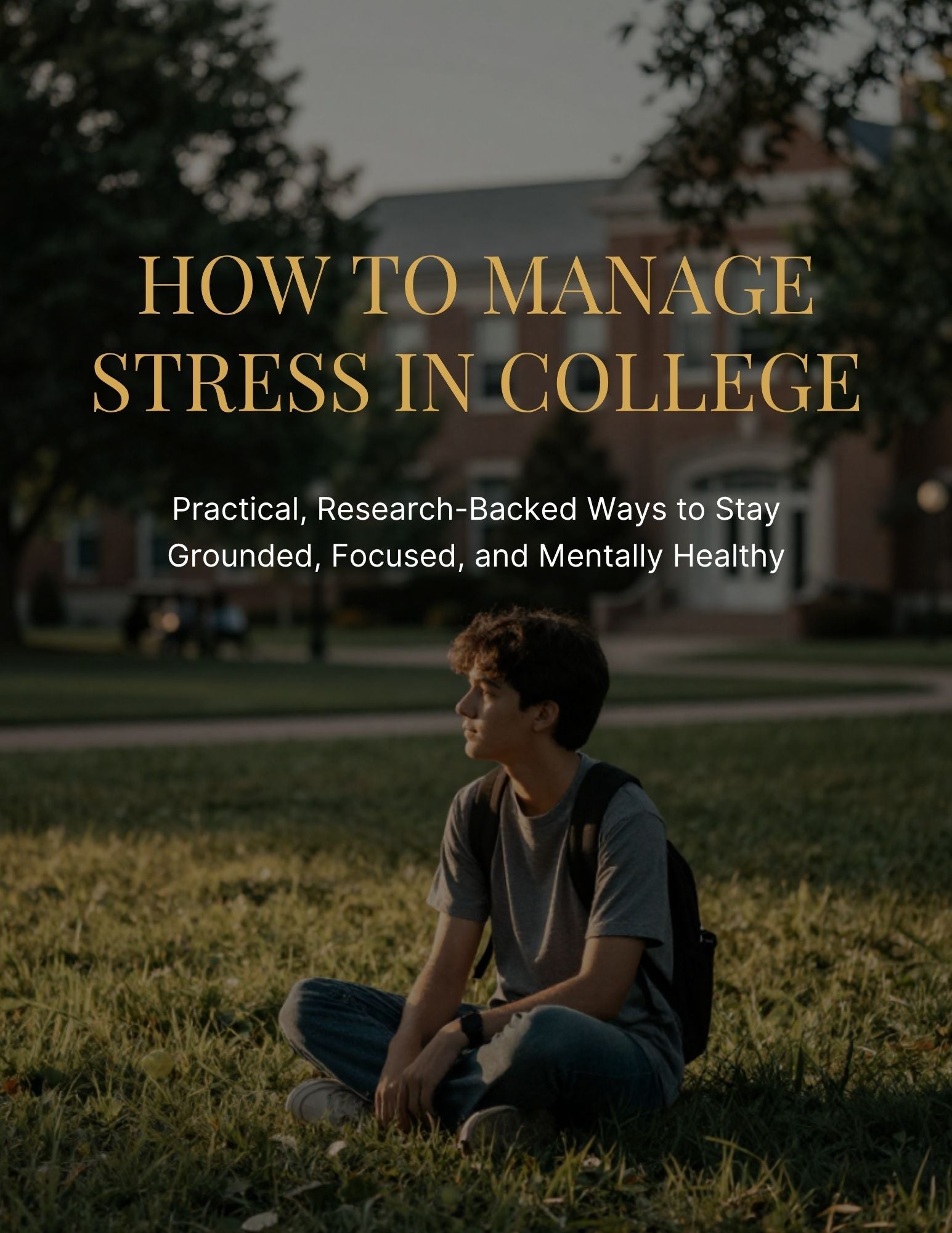How To Manage Stress In College - Be Yourself Again